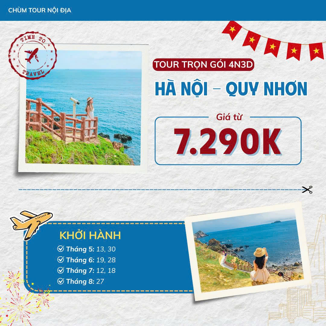 CHƯƠNG TRÌNH 4N3Đ | HÀ NỘI – QUY NHƠN
